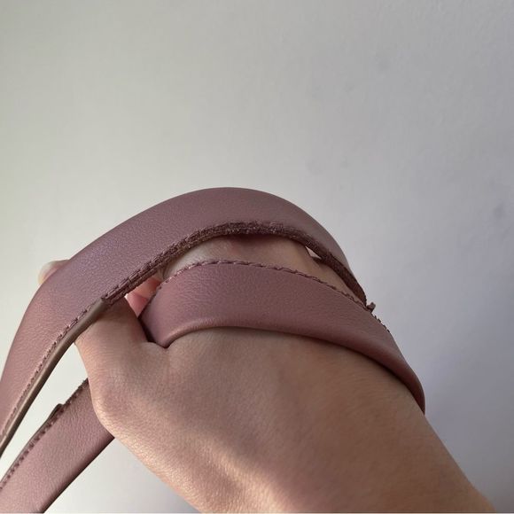 CoLab Large dusty pink vegan leather tote‎ bag / shoulder bag - Picture 4 of 15